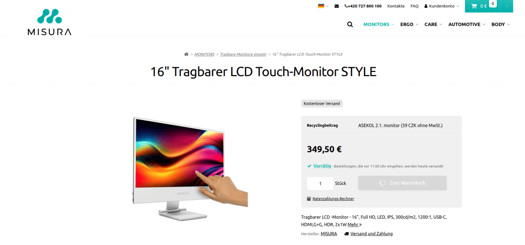 Messung von Konversionszielen im E-Shop.
