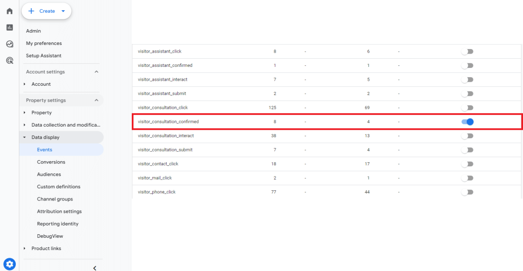 How to select active events