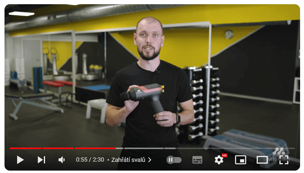 Videos promoting MISURA massage guns